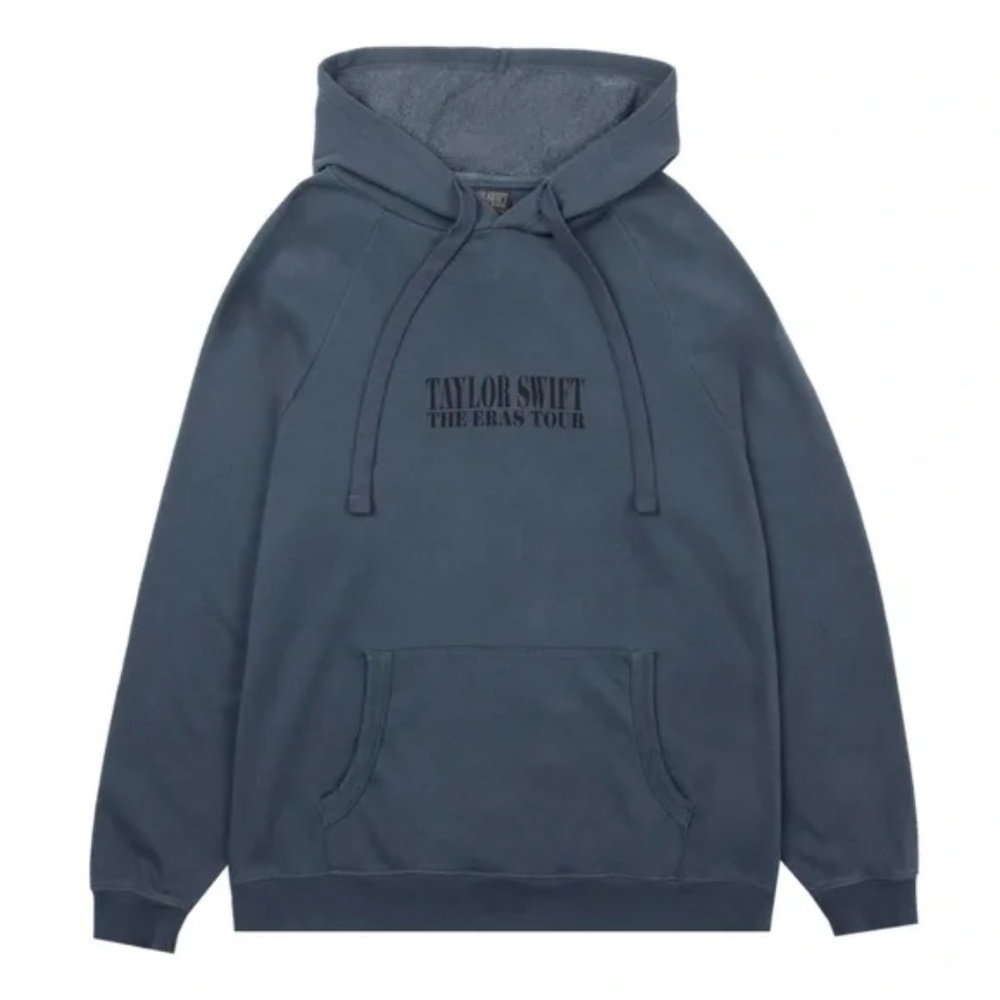 Taylor Swift The Eras Tour International Tour Washed Blue Hoodie size medium